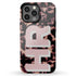 Custom 3D Initials Dark Tort iPhone Case